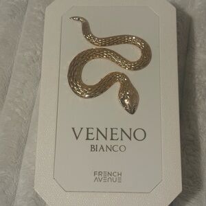 Veneno Bianco Gold Snake Accent Perfume Box by